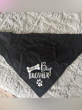Black 'Big Brother' Dog Bandana